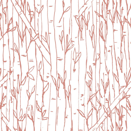 Bamboo Forest in Blush Pink