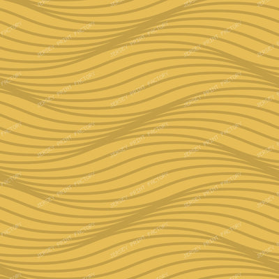Rippled Flowing Billowy Subtle Wave - Mustard Yellow