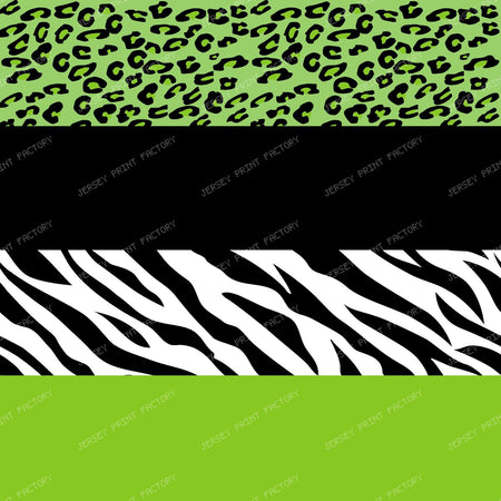 Animal Print, Leopard Print, Zebra Print — Green