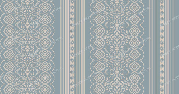 Ada   Striped Tile   Blue & Cream