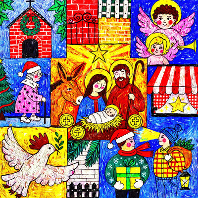 Watercolor Christmas design