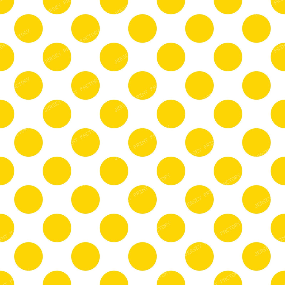 Blue Polka Dots, Polka Dot Pattern, Retro Pattern — Yellow