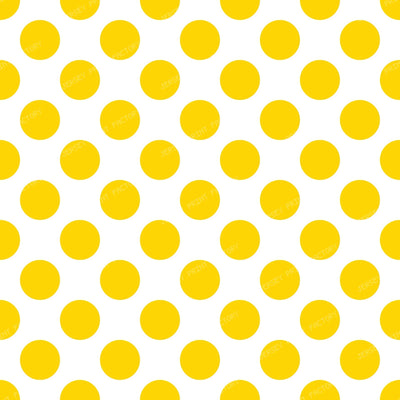 Blue Polka Dots, Polka Dot Pattern, Retro Pattern — Yellow