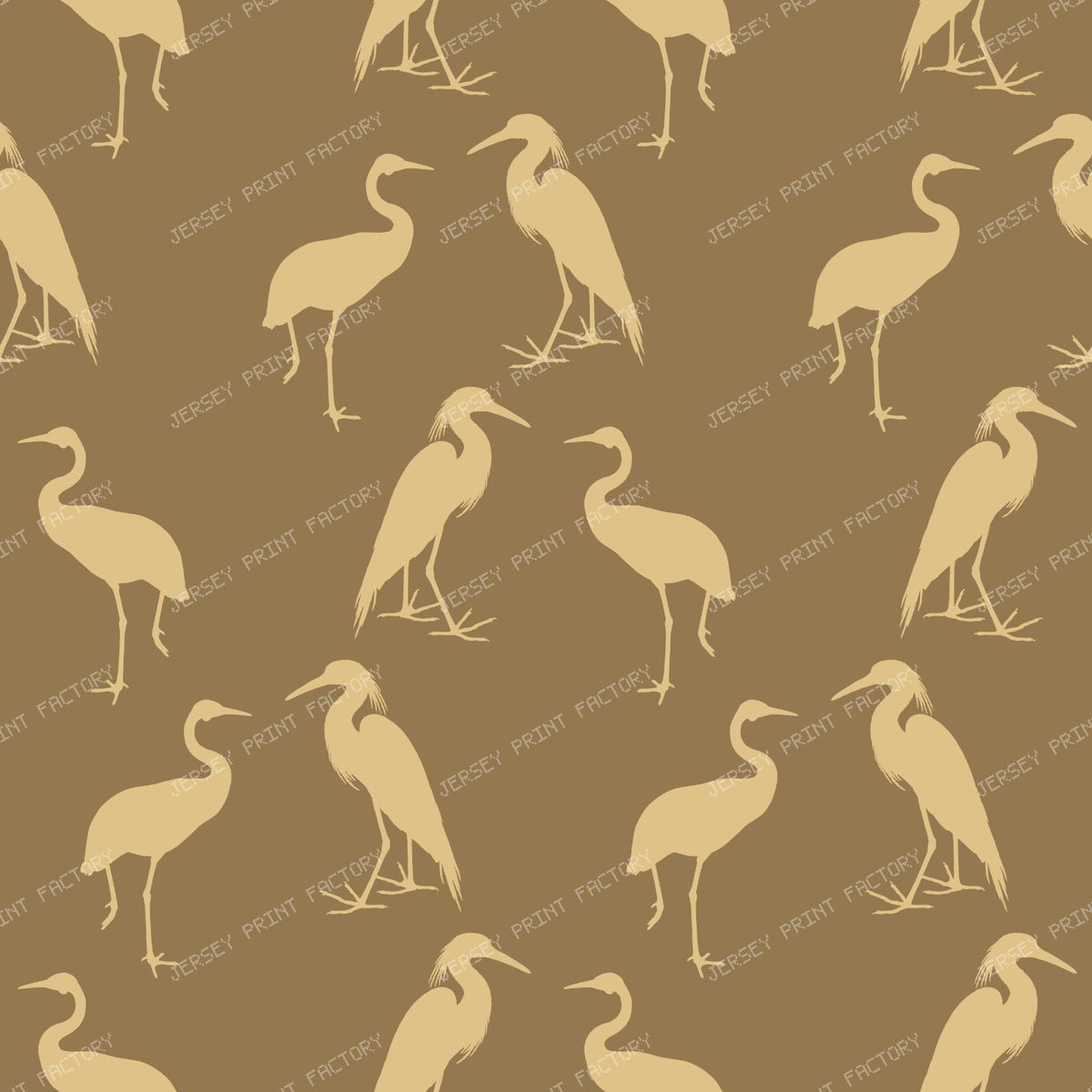 Heron Pattern, Bird Pattern, Egret, Crane, Nature, Brown