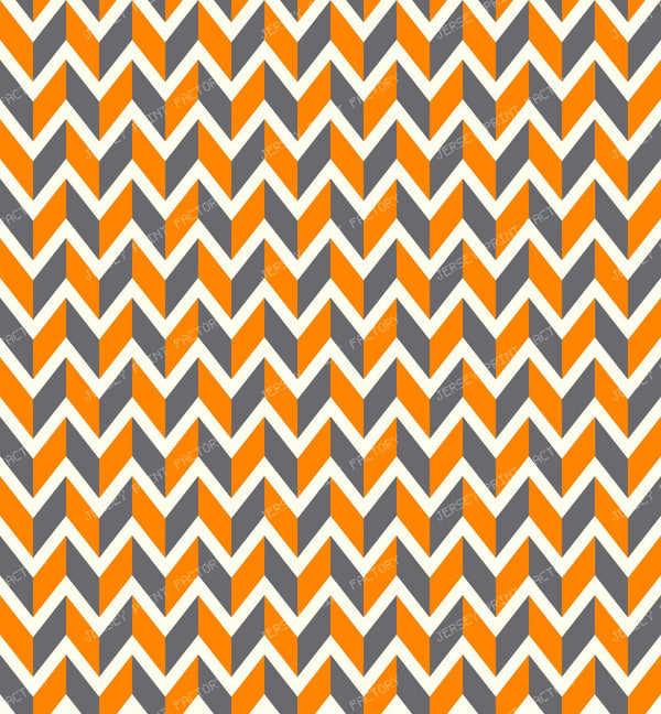Zigzag, Chevron, Herringbone Pattern, Orange, Gray