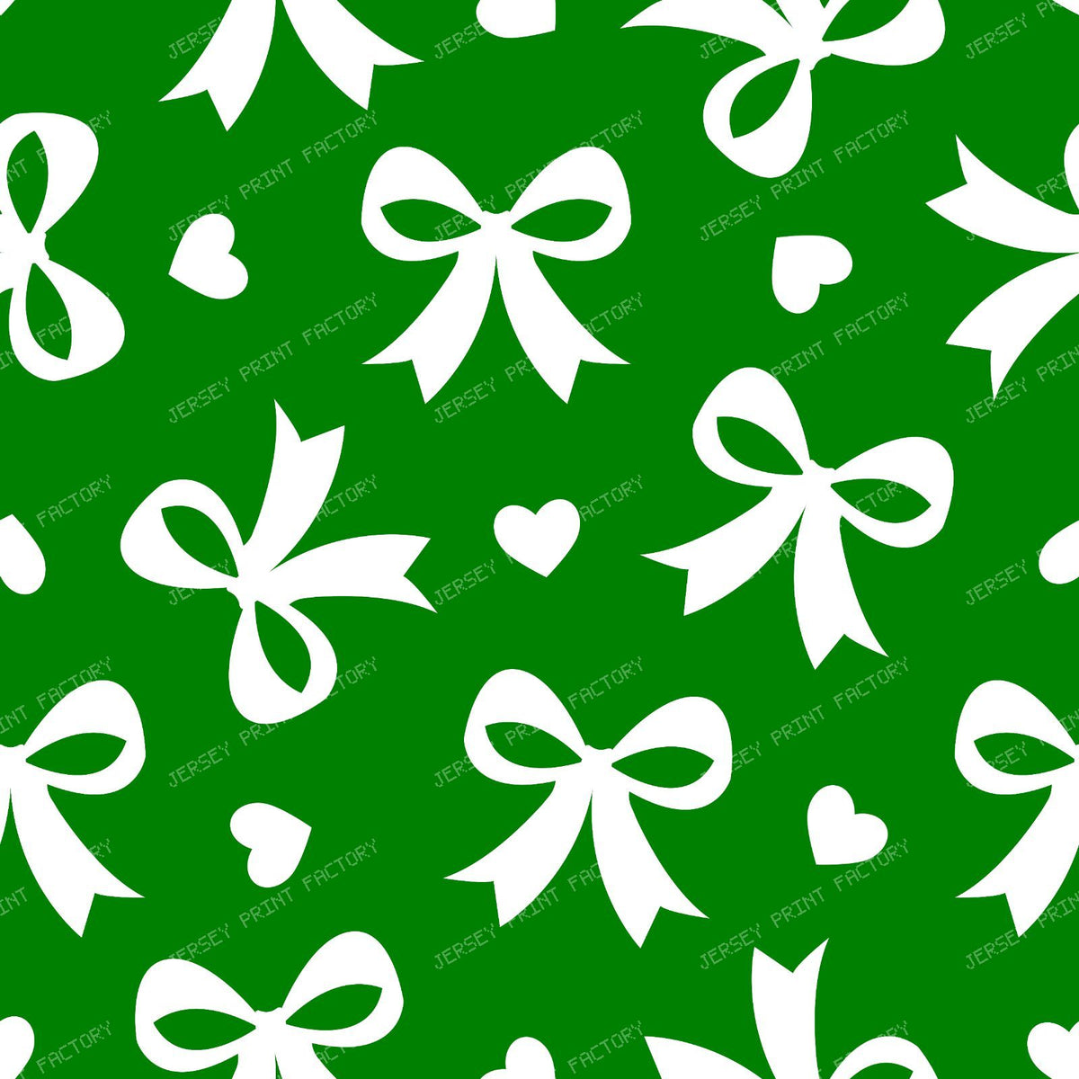 Bow Pattern, Coquette Bow, Ribbon, Cute Bow, White Bow, Hearts, Black — Green 3