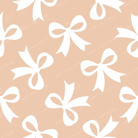 Bow Pattern, Coquette Bow, Ribbon, Cute Bow, White Bow, Black — Beige 3