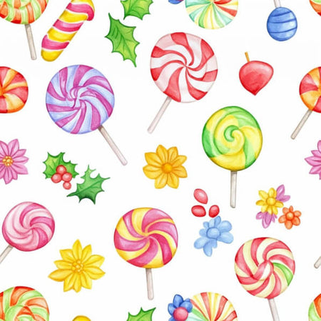 Sweet Watercolor Lollipop Fiesta