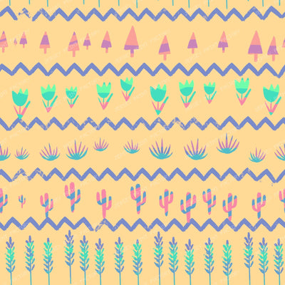 Desert Garden Boho – Teal — Peach