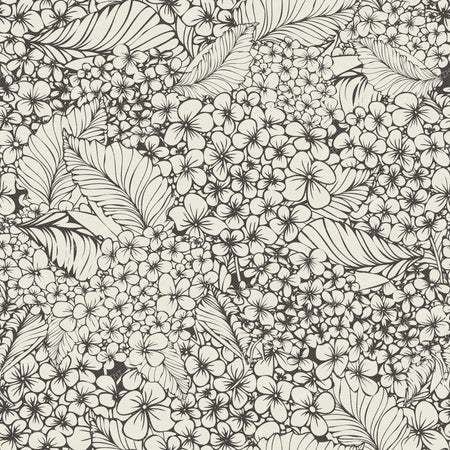 Botanical Hydrangea Garden Bloom — White