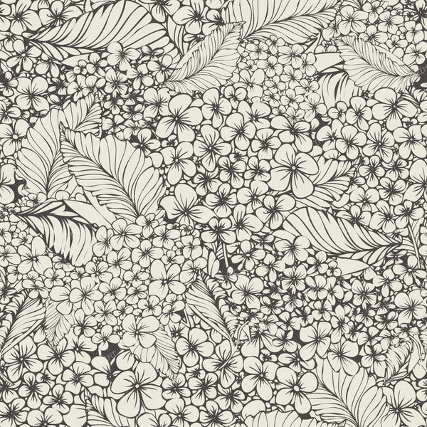 Botanical Hydrangea Garden Bloom — White