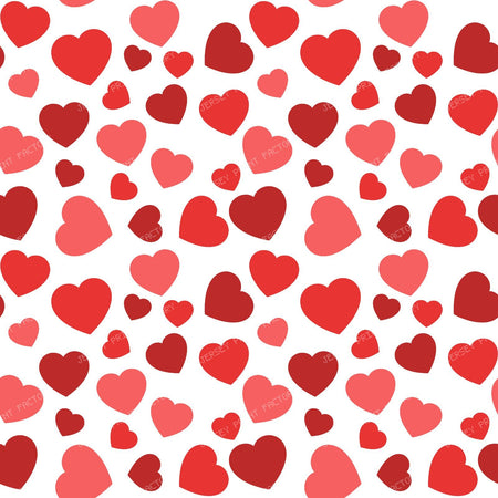 Pattern Of Hearts, Red Hearts, Hearts Pattern