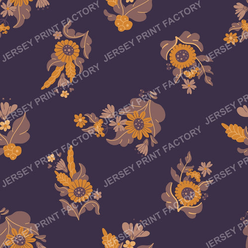 Wild Cornflower Bloomscape Seamless Pattern 2