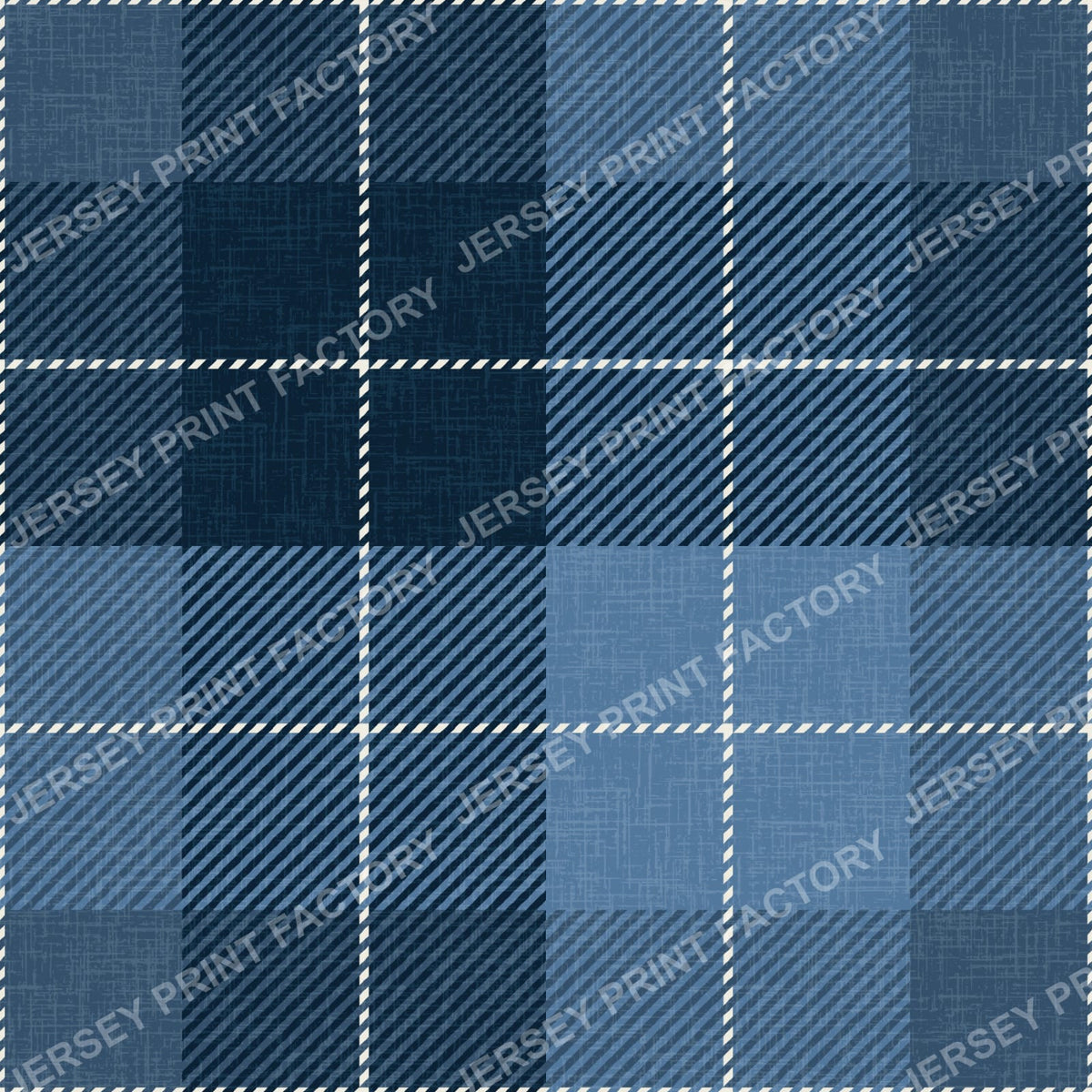 Blue Neptune Buffalo Plaid