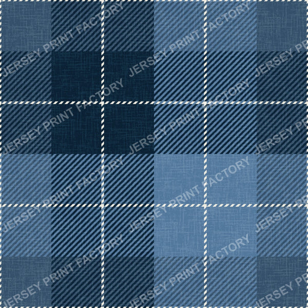 Blue Neptune Buffalo Plaid