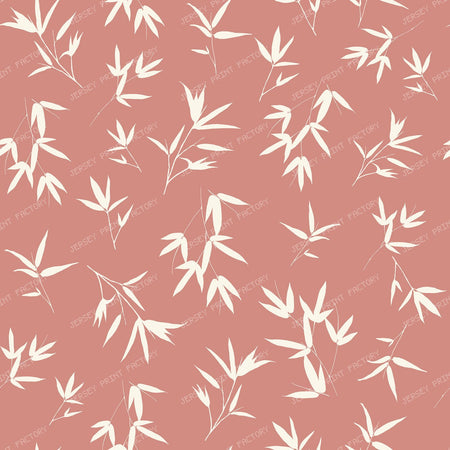 Bamboo Leaves on Blush Pink