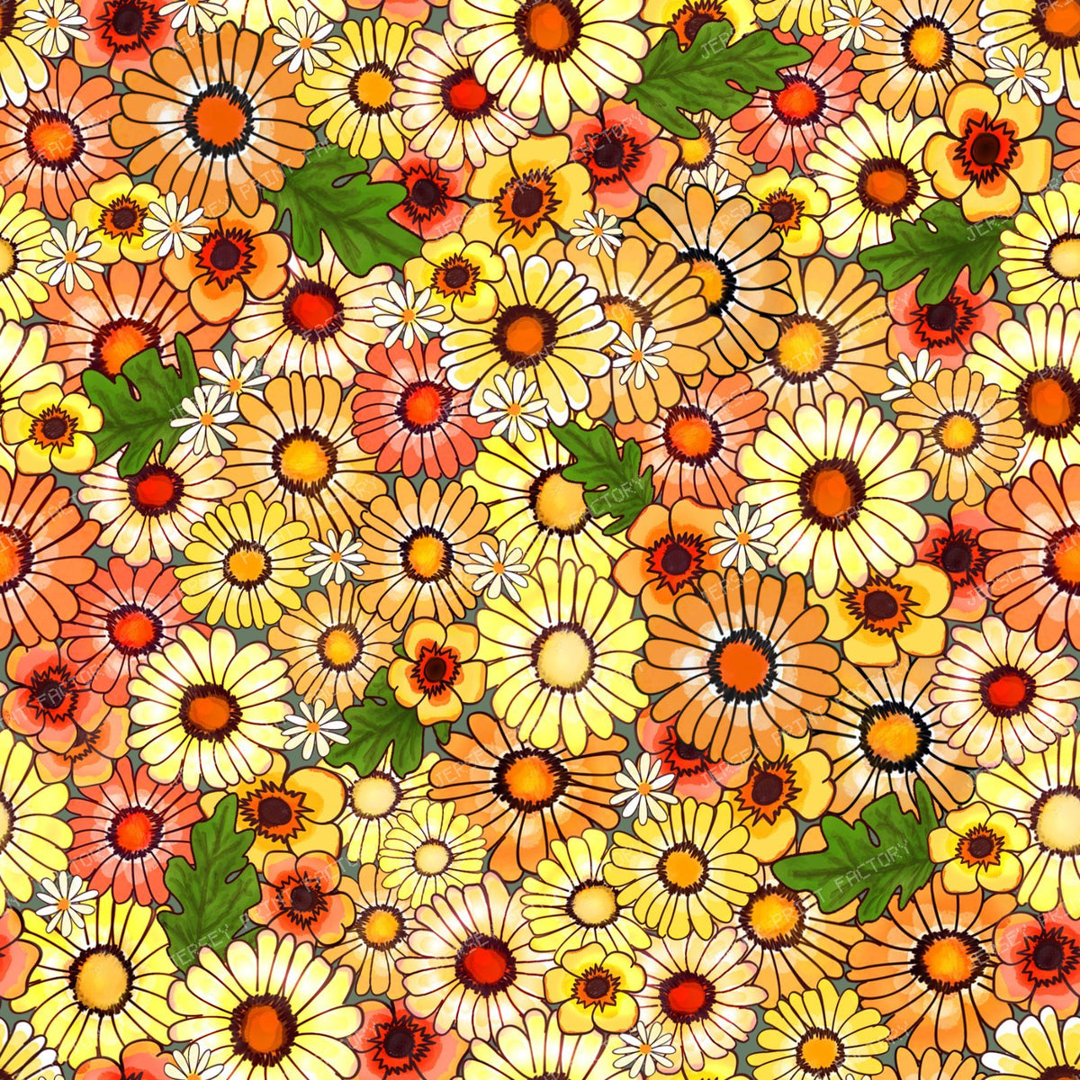 Boho Spring Bouquet Orange