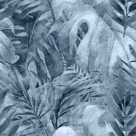 Tropical Graphic Paradise Dusty Blue Version