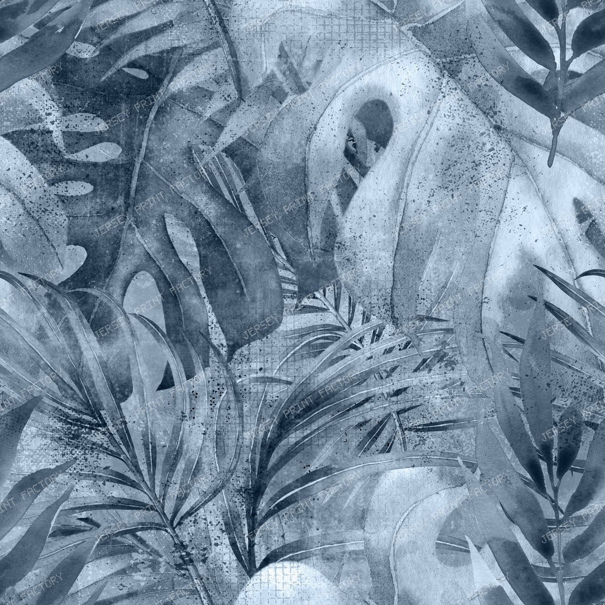Tropical Graphic Paradise Dusty Blue Version