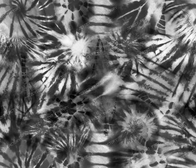 Crazy Tie Dye Black and White