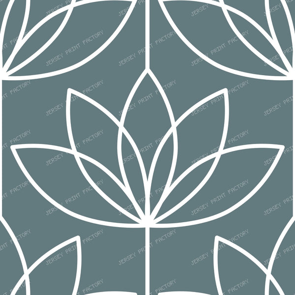 Art Deco Lotus Flower (Slate)