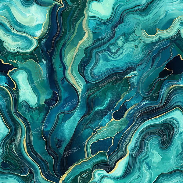 Gold Ribboned Malachite