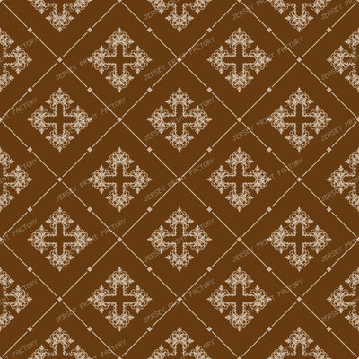 Black And White Damask, French Damask, Baroque Pattern — Brown 2