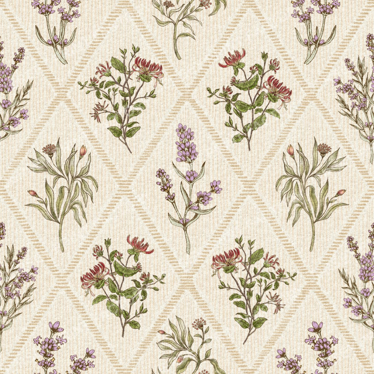 Herbarium of Quiet Fields - Wildflower Collage