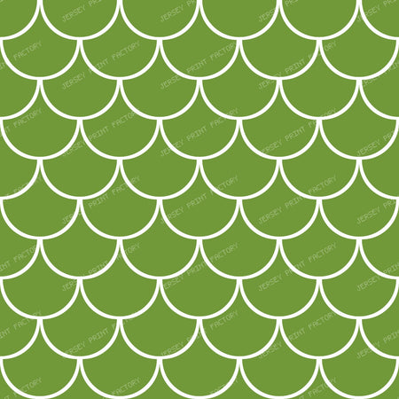 Blue Mermaid Scales, Fish Scales, Dragon Scales, Arch Pattern — Green 1