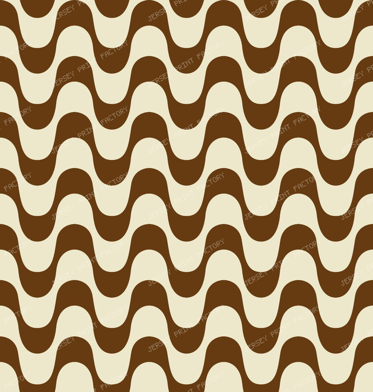 Black and White Copacabana Pattern, Copacabana Sidewalk, Beach Pattern — Brown 1