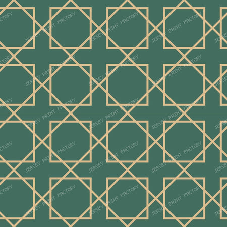 Cairo Star Gold On Plum — Gold on Teal