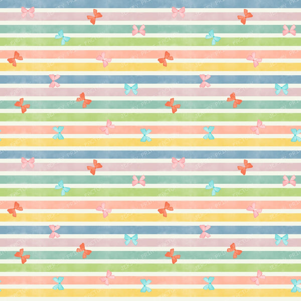 Whimsical bows with stripe