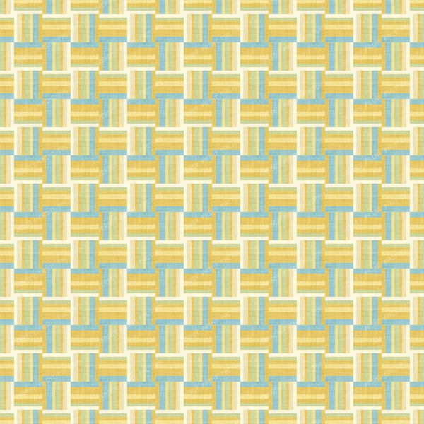 Quilt Inspired Basketweave - Mustard