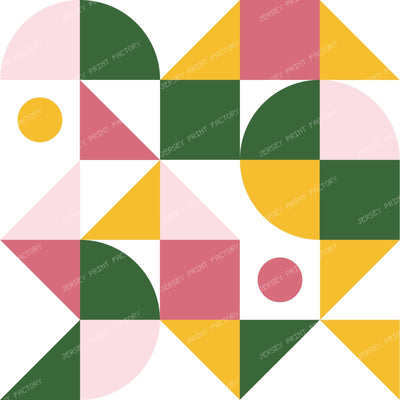 Colorful Bauhaus Pattern, Retro Pattern, Geometric Pattern — Colorful 3