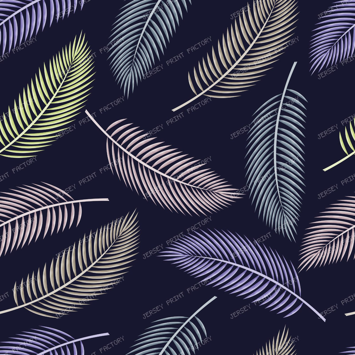 Colorful Palm Leaves, Palm Pattern, Tropical Pattern — Colorful 11
