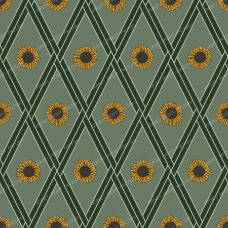 Autumn Sunflower Diamonds — Forest Moss