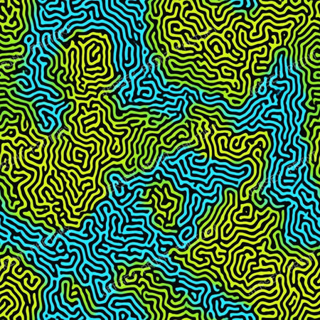 Blue Green Circuit Geometric