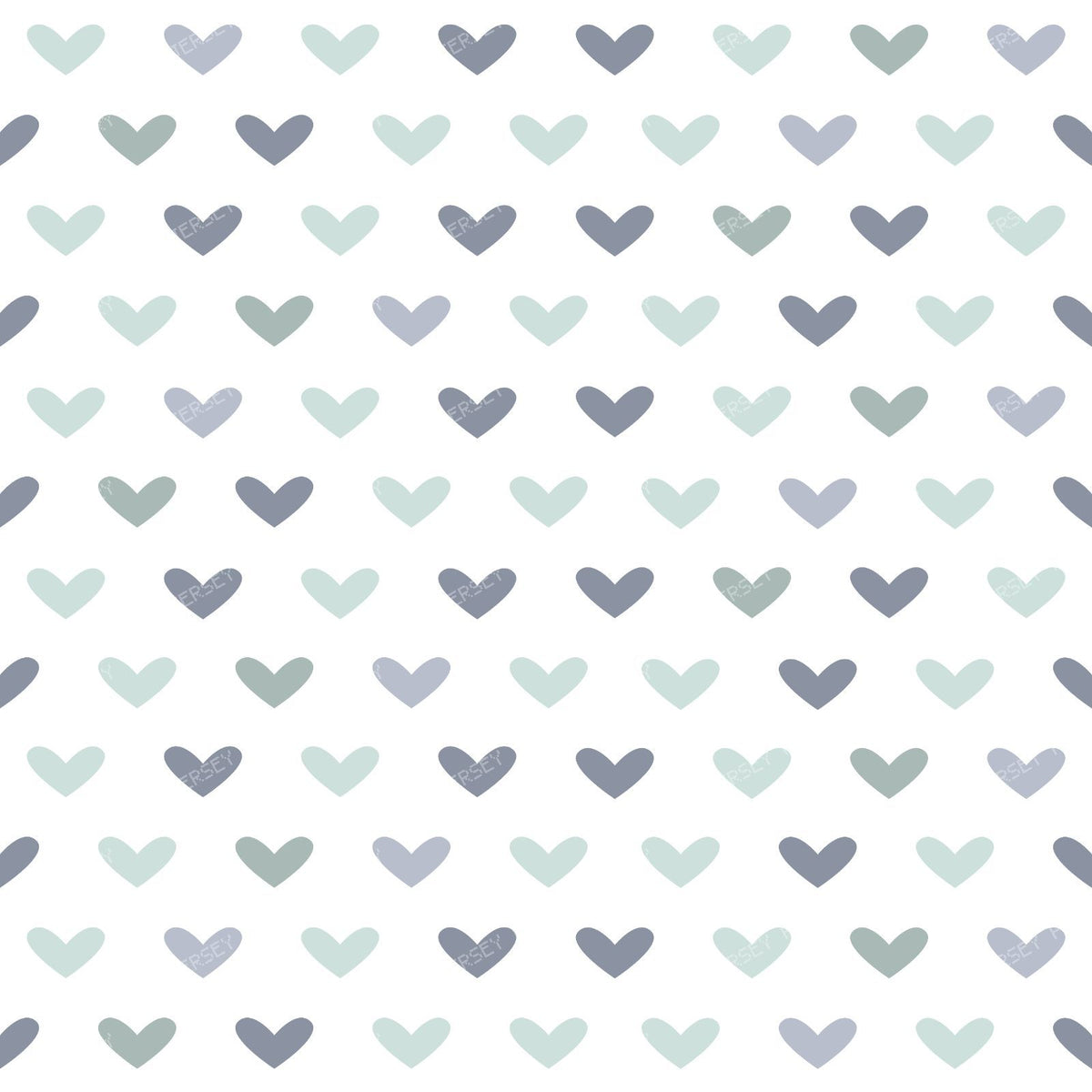 Pattern Of Hearts, Blue Hearts, Brown Hearts, Orange Hearts — Colorful 8