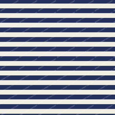 Bateau Stripes in Cream and Navy Blue