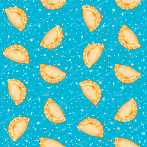 Large Galaxy Pierogi Dumplings On Blue