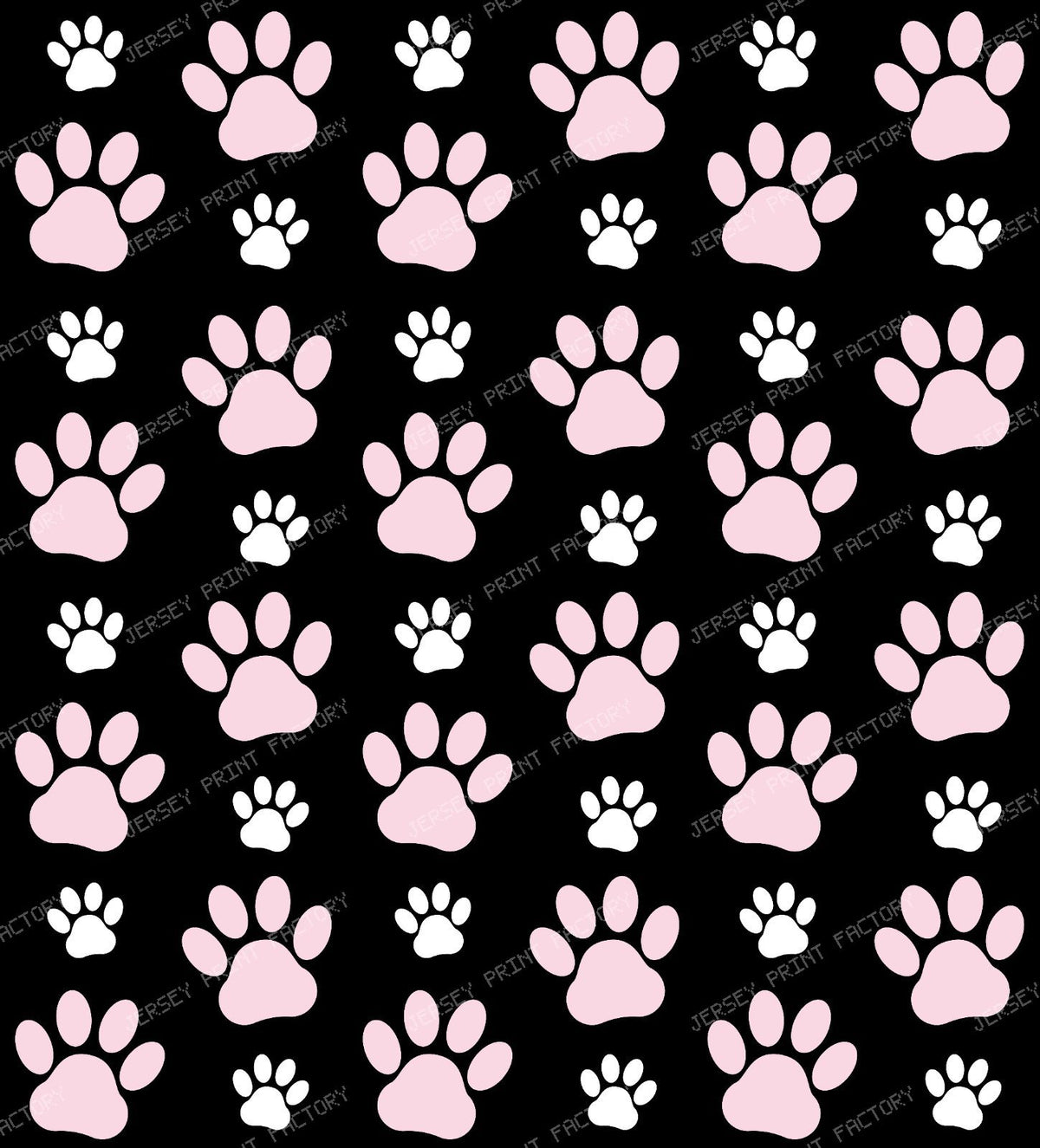 Colorful Paws, Paw Pattern, Dog Paws, Paw Prints — Pink and White