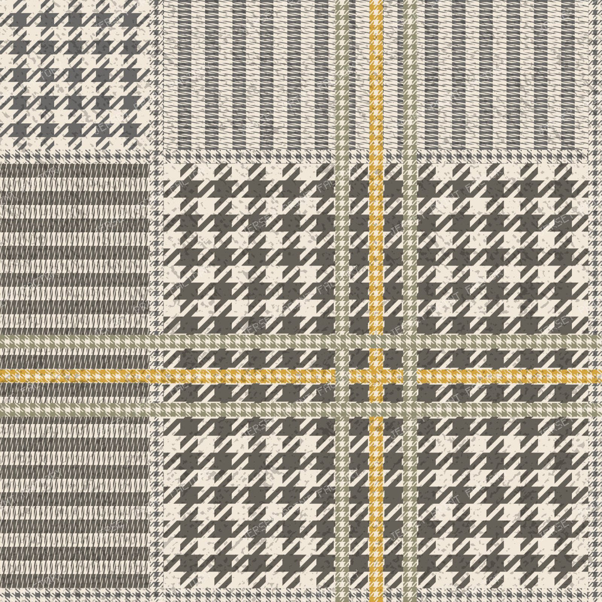 Modern Houndstooth Check — moss green