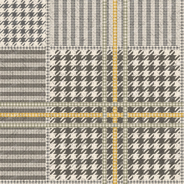 Modern Houndstooth Check — moss green
