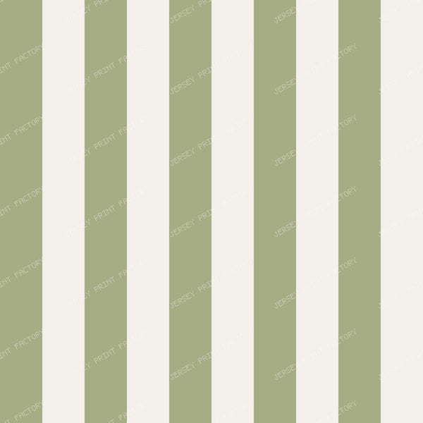 Agnes   Cabana Stripe   Olive Green & White