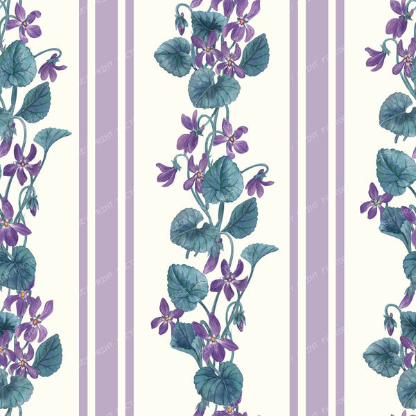 Stripes and violets in green and violet — violet and blue