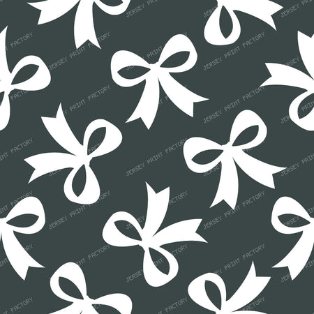 Bow Pattern, Coquette Bow, Ribbon, Cute Bow, White Bow, Black — Gray 4