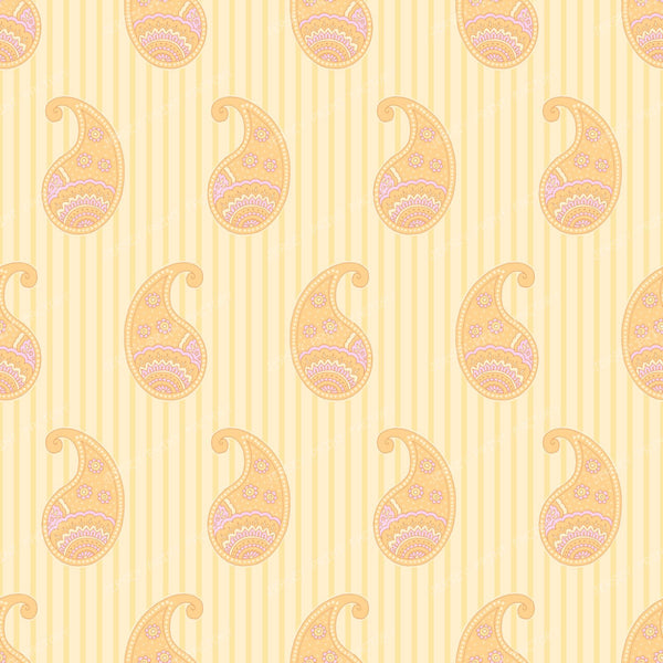 Paisley block print