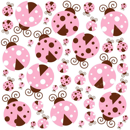 Pattern Of Ladybugs, Cute Ladybugs, Pink Ladybugs