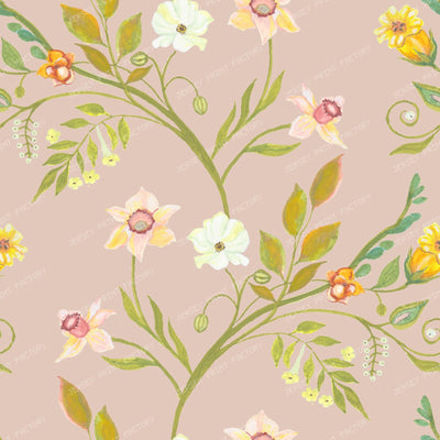 Narcissus Grandmillennial Trailing Vine - Dusty Rose
