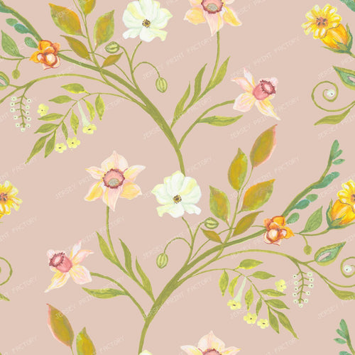 Narcissus Grandmillennial Trailing Vine - Dusty Rose